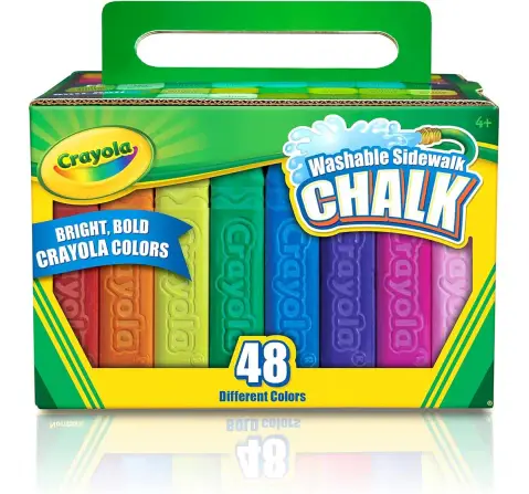 Crayola Washable Sidewalk Chalk, 48 pieces , 3Y+