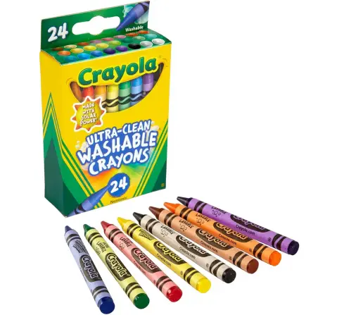 Crayola Ultra lean Washable Crayons, 24 pieces, 3Y+