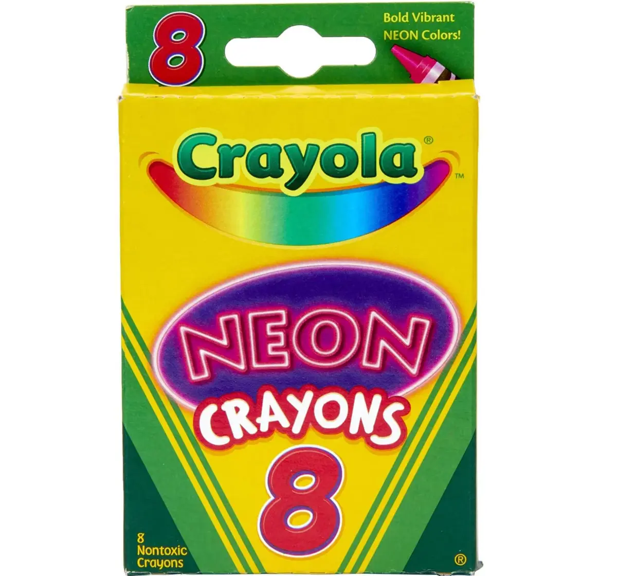 Crayola Neon Crayons, 8 Pieces, 3Y+