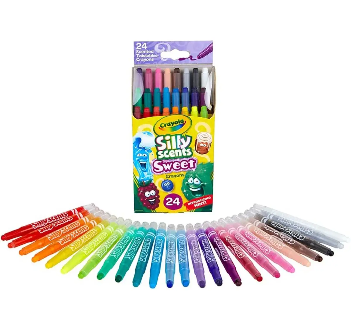 Crayola Sly Mini Twist Scented Crayons, 24 pieces, 3Y+