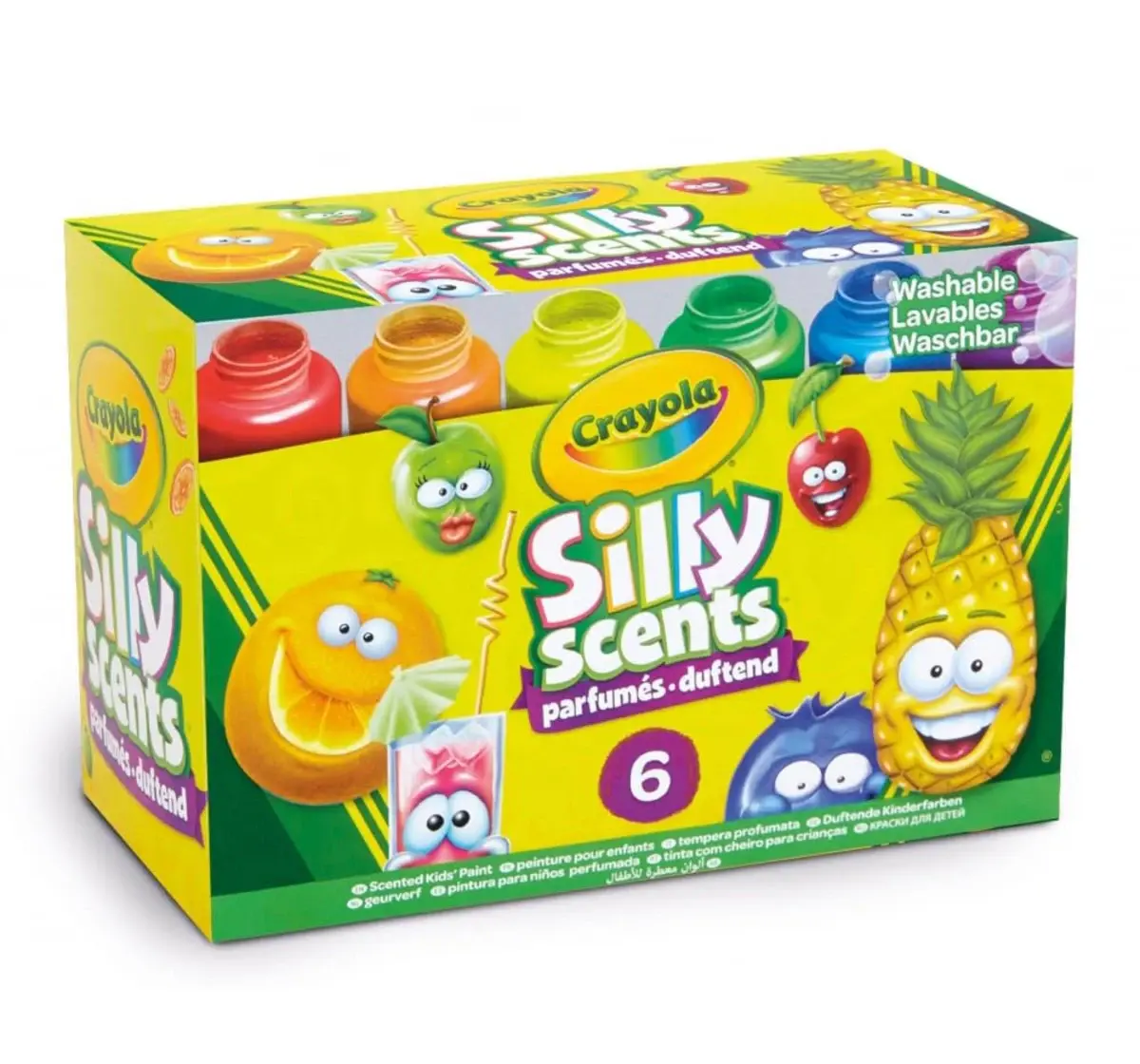 Crayola Silly Scents, Washable Kids Paint, Scented Paint, 6 pieces, 3Y+