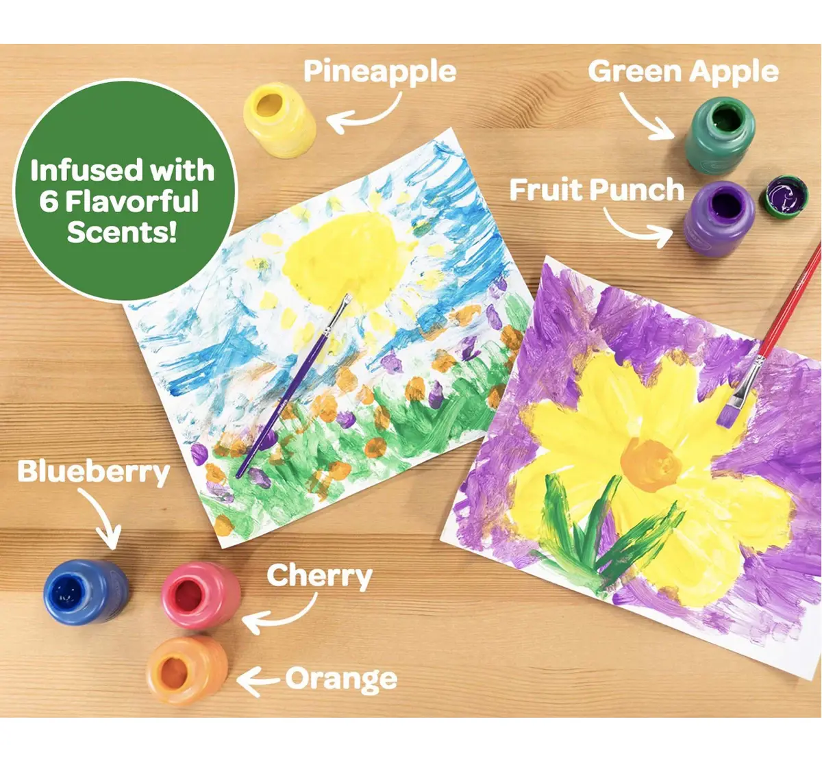 Crayola Silly Scents, Washable Kids Paint, Scented Paint, 6 pieces, 3Y+