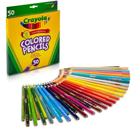 Crayola Colored Pencils, 50 pieces, 3Y+