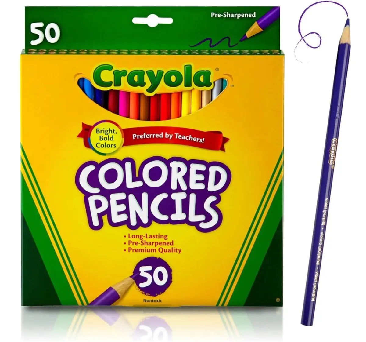 Crayola Colored Pencils, 50 pieces, 3Y+