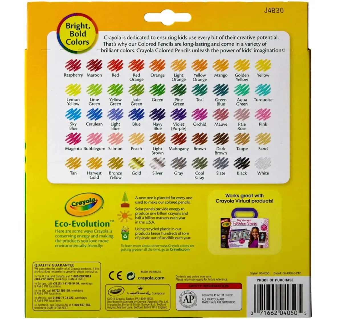 Crayola Colored Pencils, 50 pieces, 3Y+