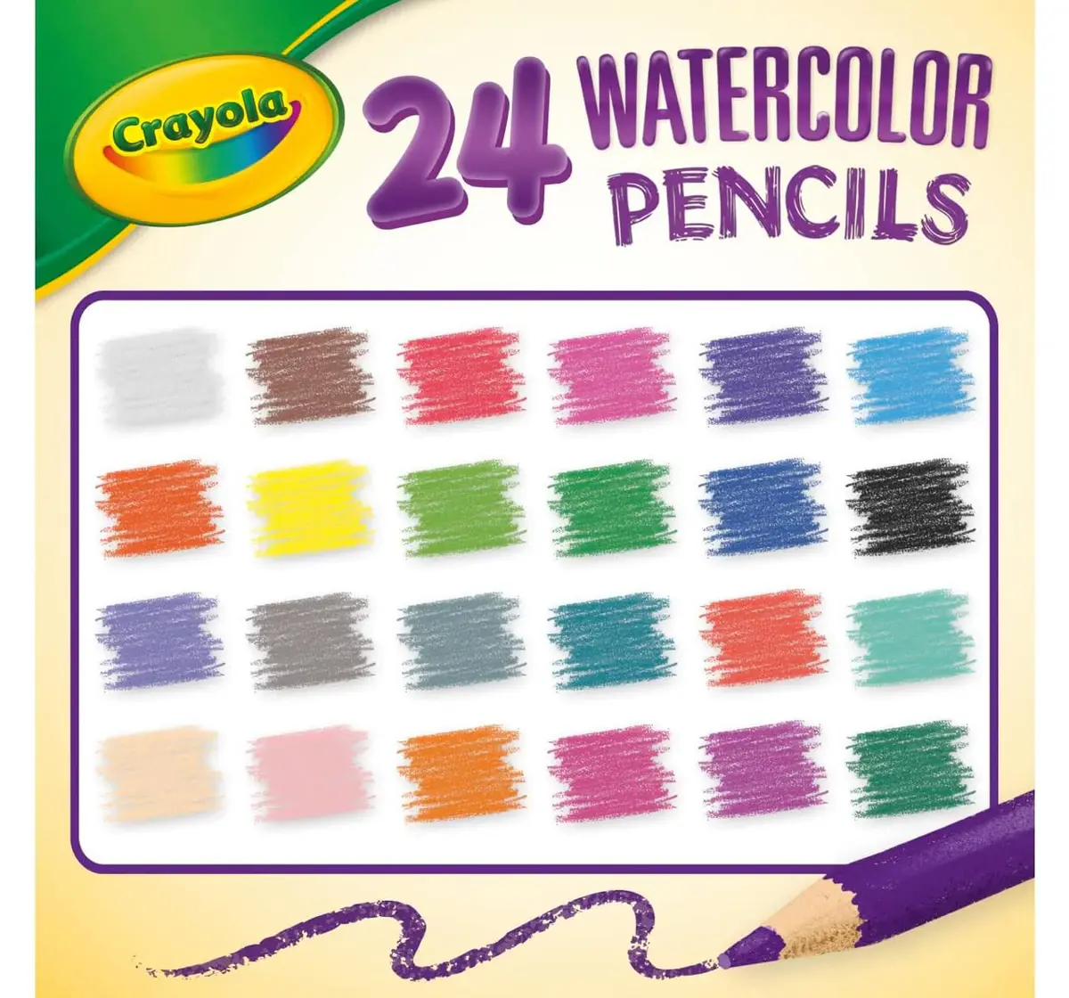 Crayola Watercolor Pencils, 24 pieces, 3Y+