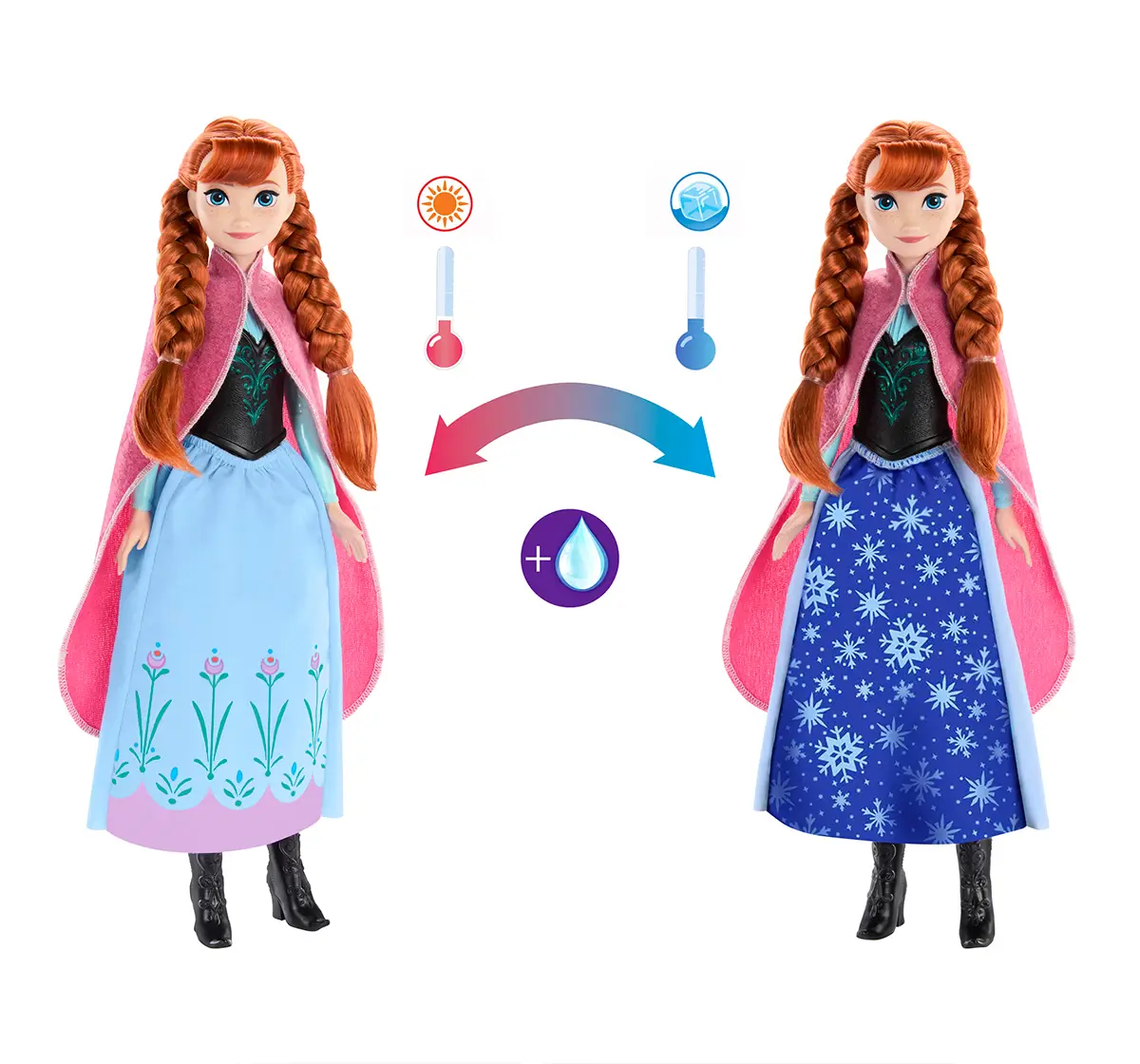 Disney Princess Frozen Dolls Anna Magical Skirt, 3Y+, Multicolour