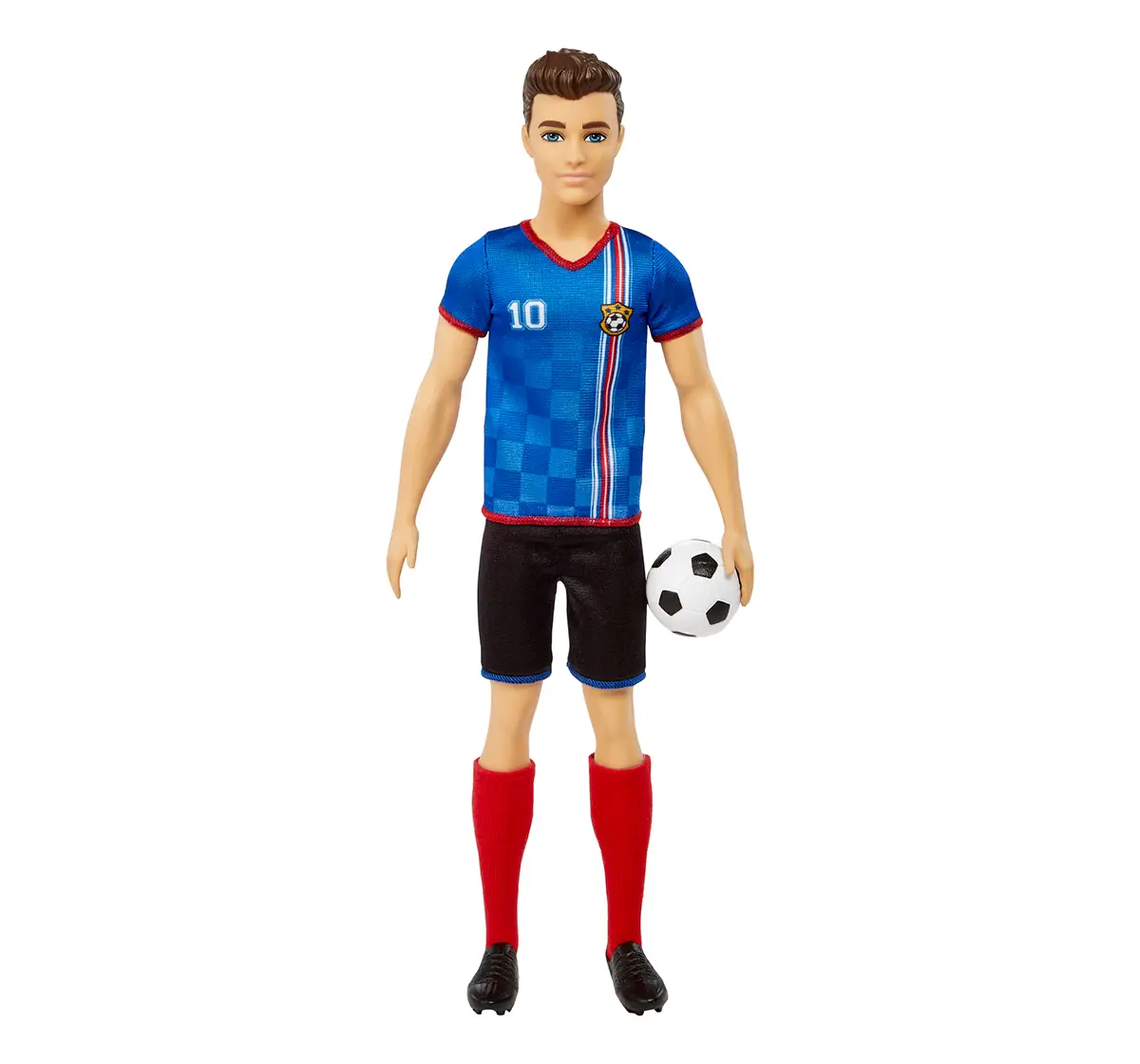 Barbie Ken Soccer Blue Doll, 3Y+, Multicolour