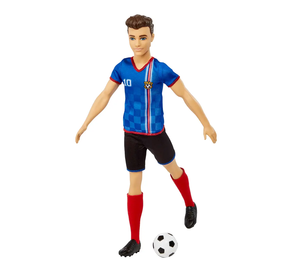 Barbie Ken Soccer Blue Doll, 3Y+, Multicolour