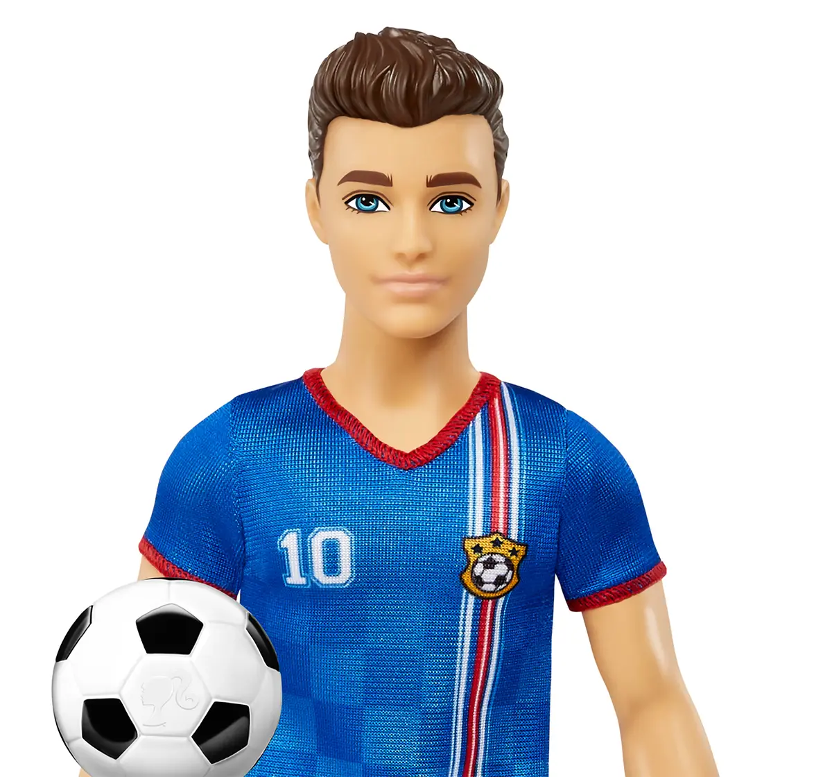 Barbie Ken Soccer Blue Doll, 3Y+, Multicolour