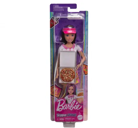 Barbie Skipper First Jobs - Pizza Delivery Doll, 3Y+, Multicolour