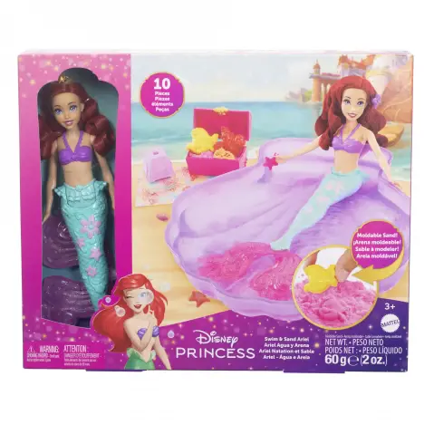 Disney Princess Mermaid Doll Ariel + Pool Playset, 3Y+, Multicolour