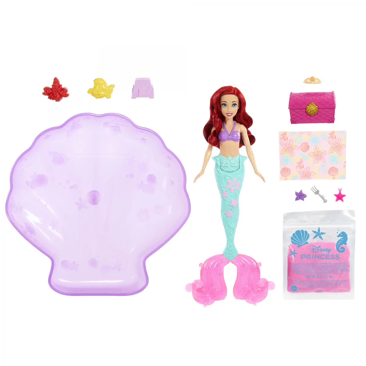 Disney Princess Mermaid Doll Ariel + Pool Playset, 3Y+, Multicolour