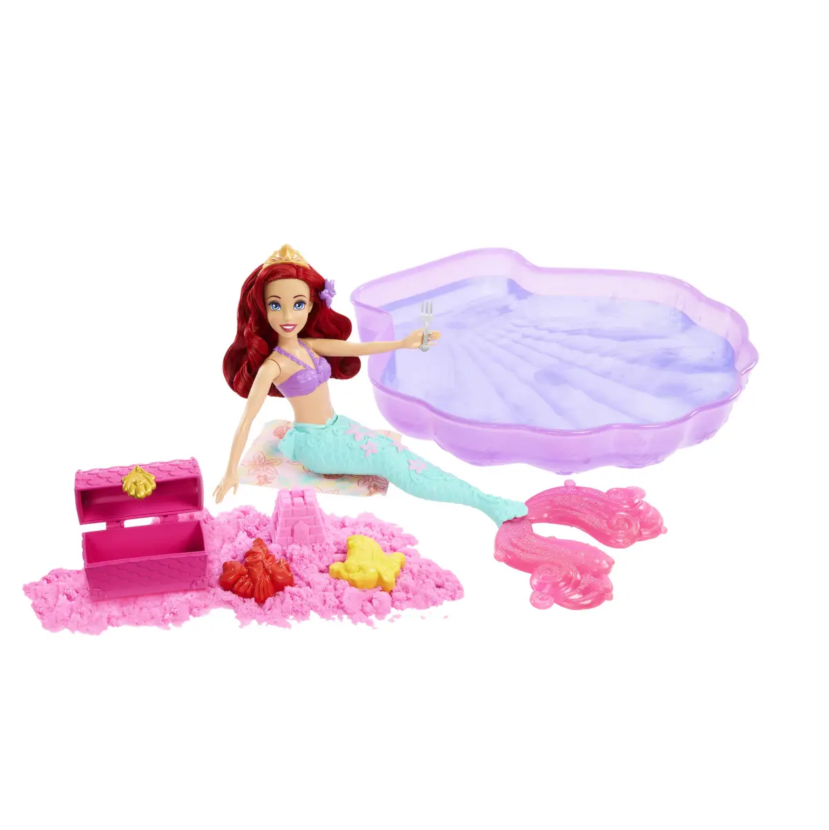 Disney Princess Mermaid Doll Ariel + Pool Playset, 3Y+, Multicolour