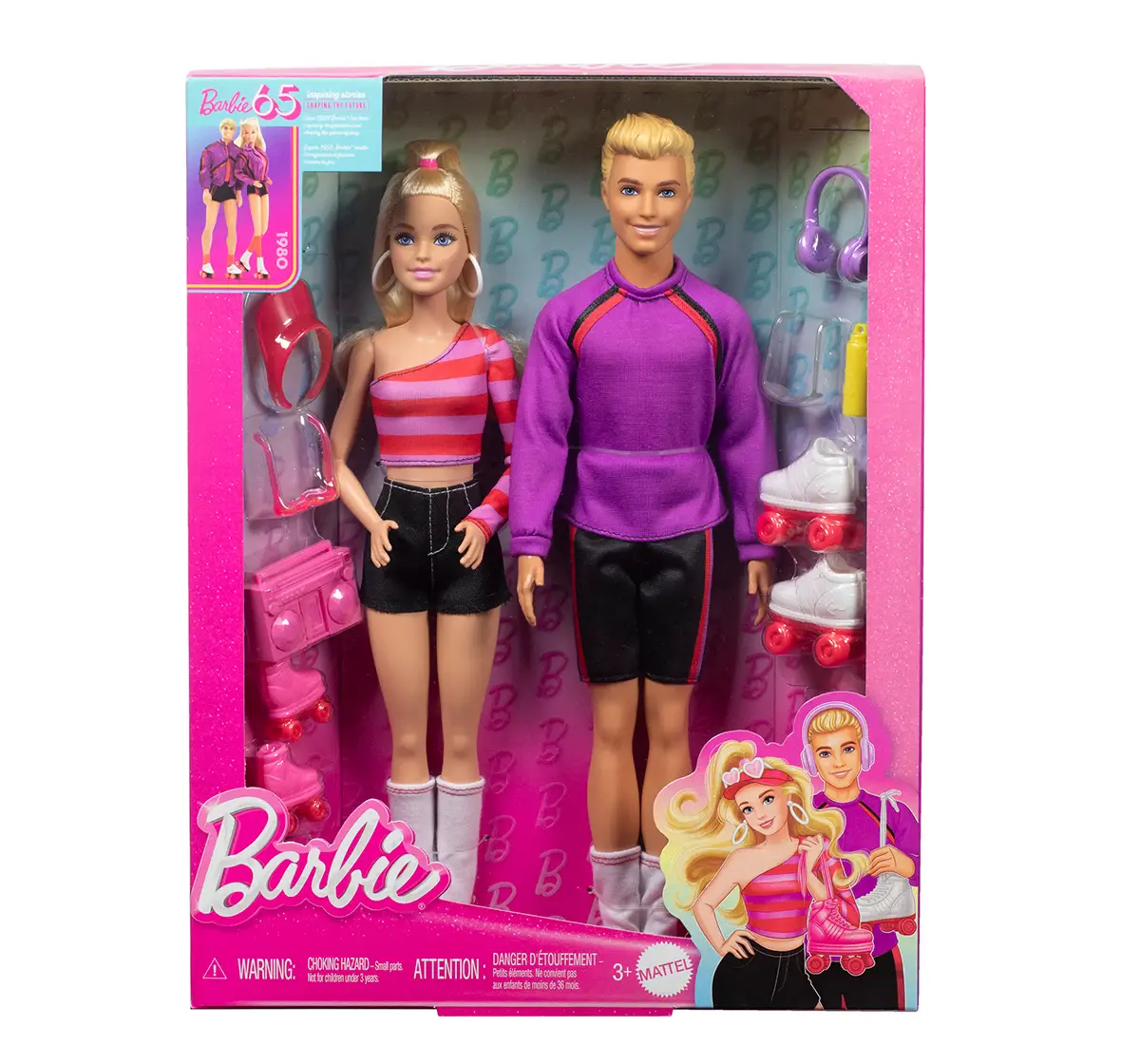 Barbie Ken Barbie 2 Pack 65Th Anniversary 3Y Multicolour