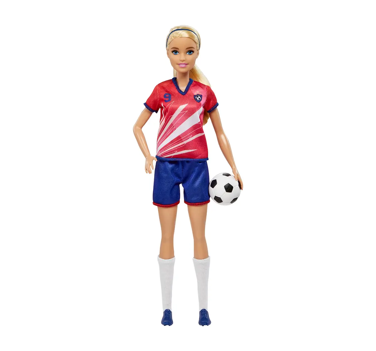 Barbie Soccer Red Doll, 3Y+, Multicolour