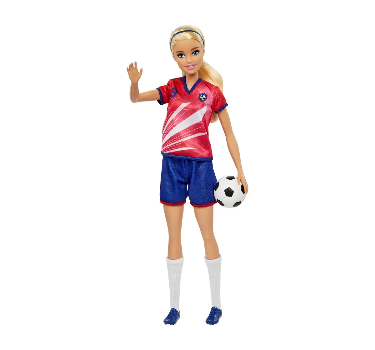 Barbie Soccer Red Doll, 3Y+, Multicolour