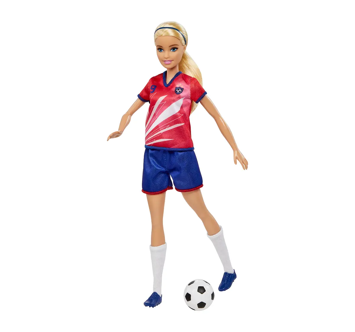 Barbie Soccer Red Doll, 3Y+, Multicolour