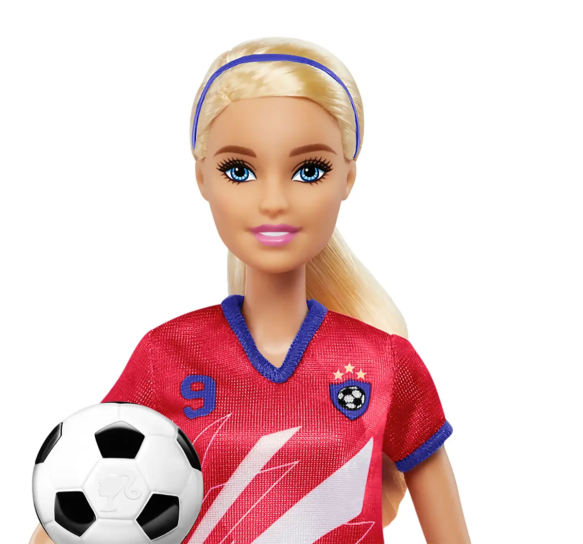 Barbie Soccer Red Doll, 3Y+, Multicolour