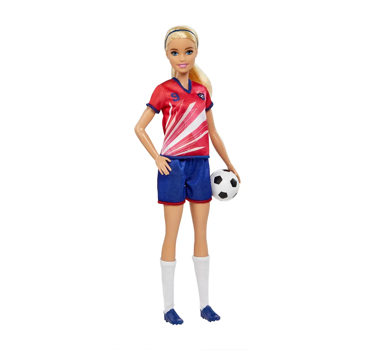 Barbie Soccer Red Doll, 3Y+, Multicolour