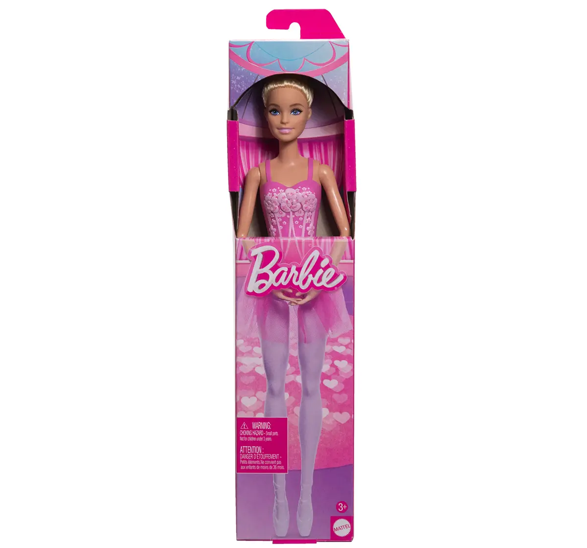 Barbie Ballerina Doll Assortment, 3 Variants, 3Y+, Multicolour