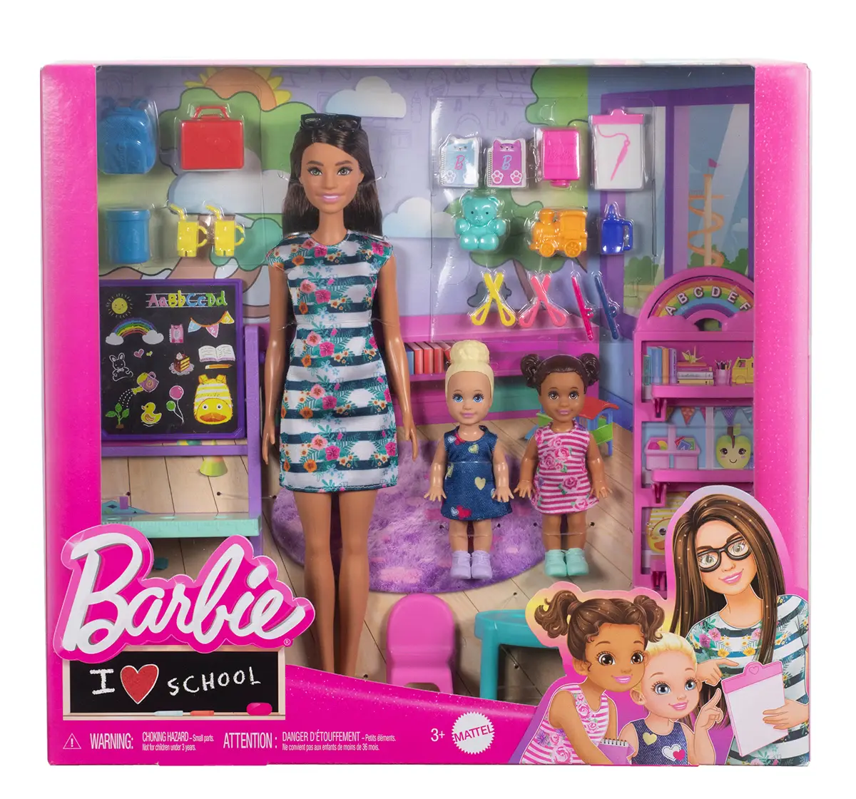 Barbie Pre-School Classroom, 3Y+, Multicolour