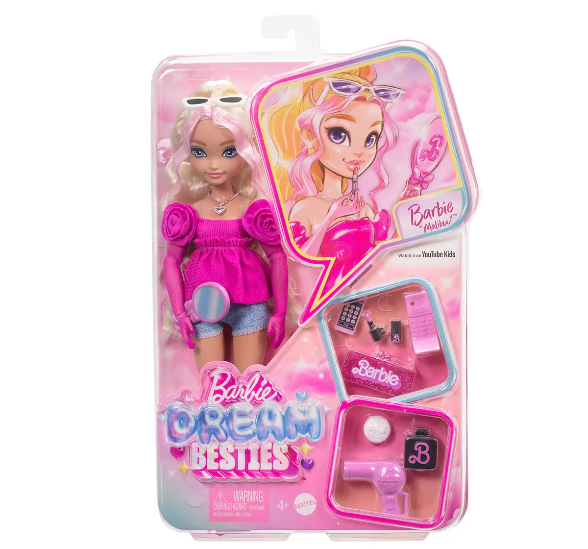 Barbie Dream Teens Doll Assortment, 4 Variants, 4Y+, Multicolour