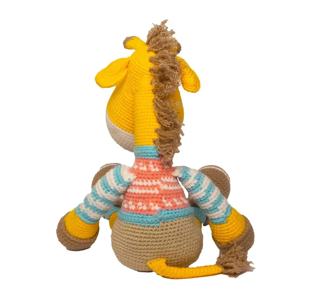 Happy Threads Gerald the Giraffe, Handmade Crochet Toys, 6M+