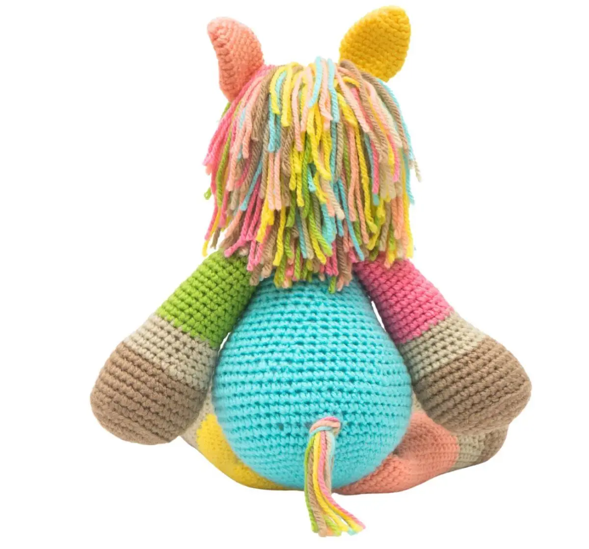 Happy Threads Scout the Horse, Handmade Crochet Toys, 6M+