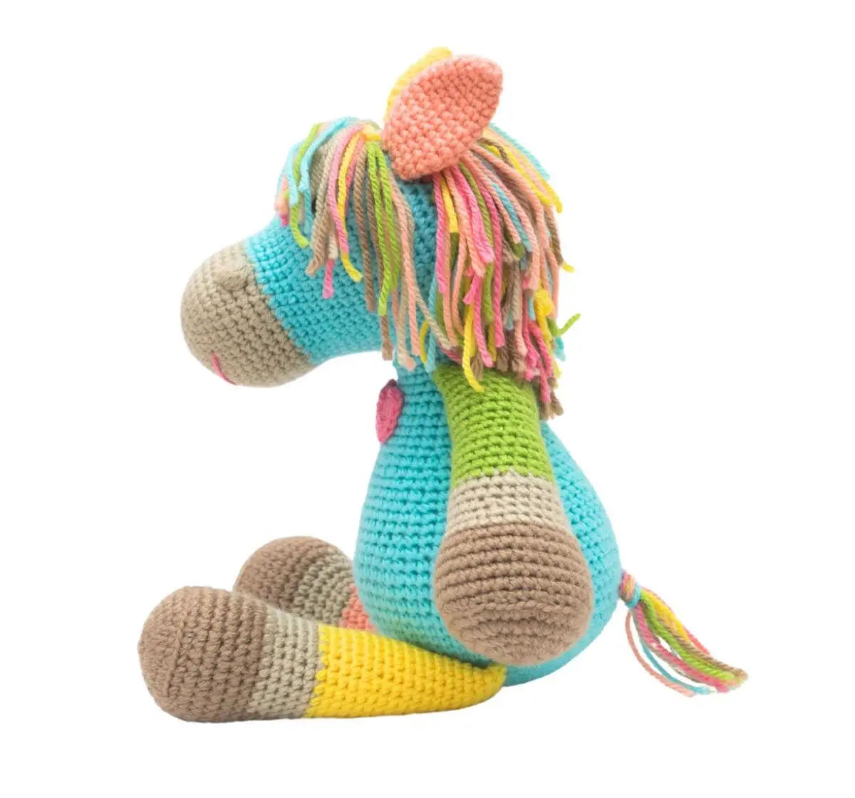 Happy Threads Scout the Horse, Handmade Crochet Toys, 6M+