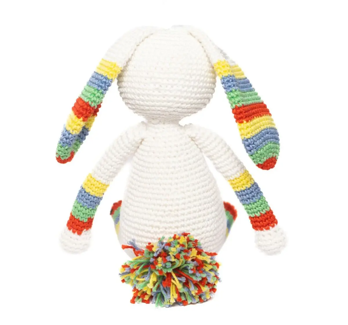 Happy Threads Hopper the Bunny, Handmade Crochet Toys, 6M+