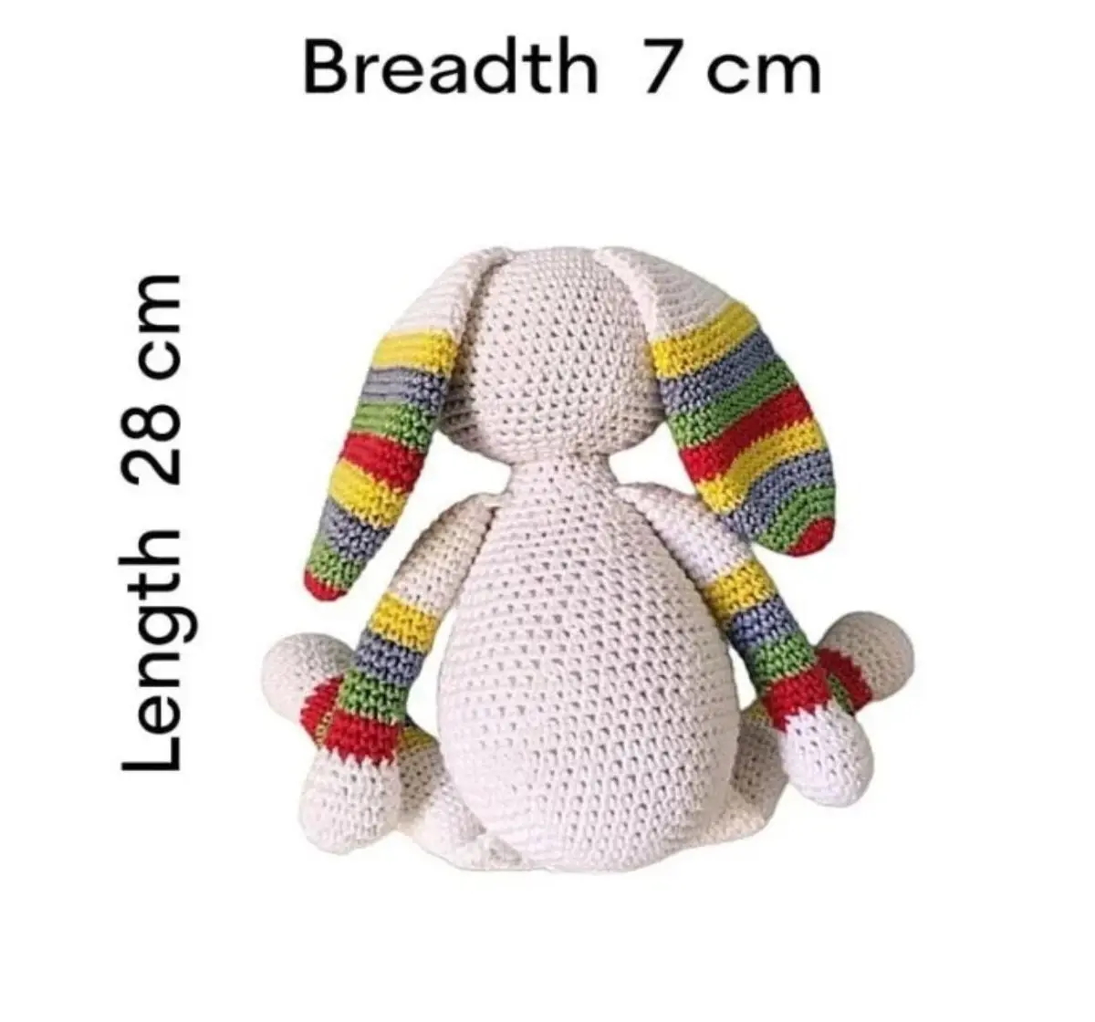 Happy Threads Hopper the Bunny, Handmade Crochet Toys, 6M+