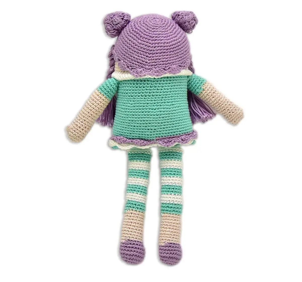 Happy Threads Purple Pie Handmade Crochet Stuffed Doll