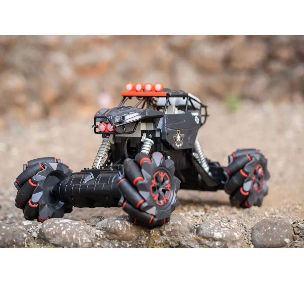 Fundle Trooper Remote Control Car Rechargeable Sound Effects with LED Lights Battery Operated RC Car Commando