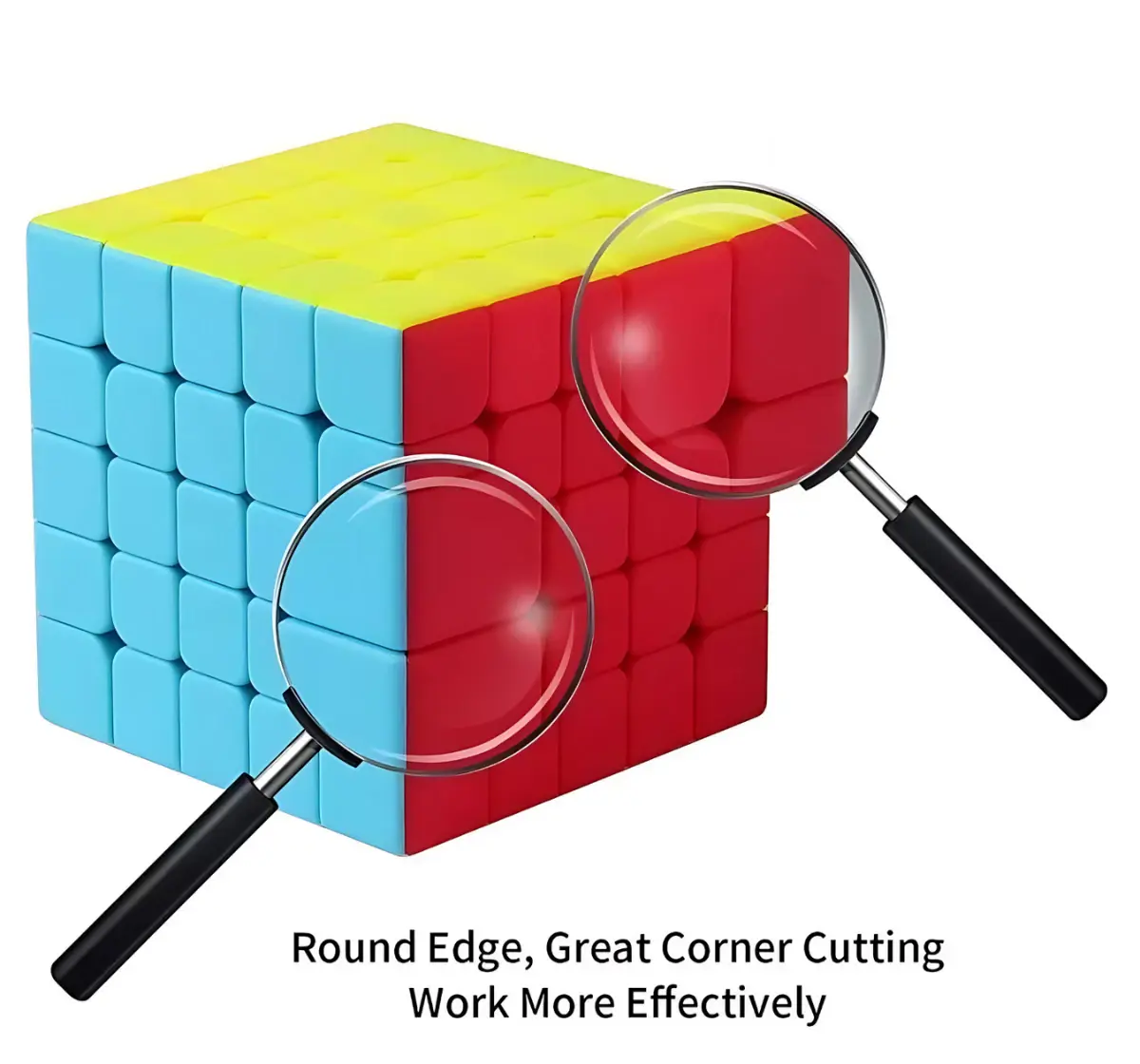 Cubelelo Drift 5x5 Stickerless Speed Cube, 3Y+