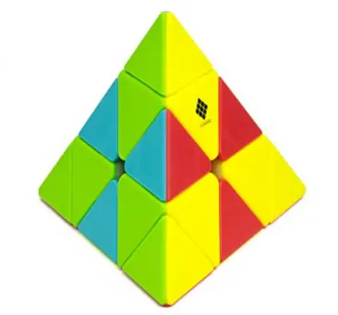 Cubelelo Drift Pyraminx Stickerless Puzzle Speedcube, 3Y+