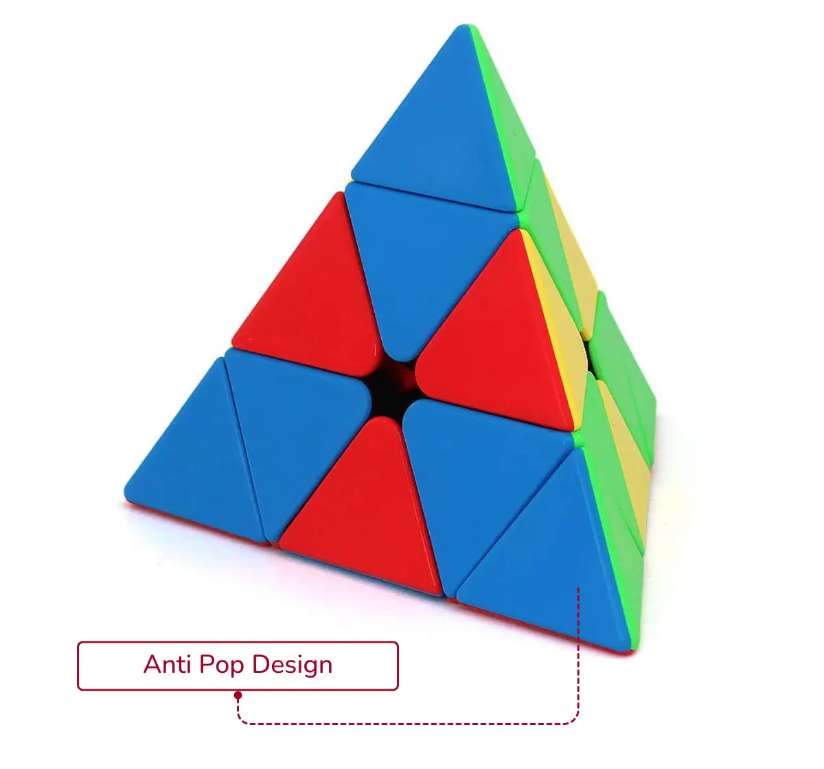 Cubelelo Drift Pyraminx Stickerless Puzzle Speedcube, 3Y+