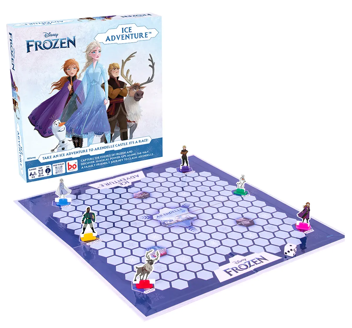 Borad Ice Adventure Frozen Board Game, Race to claim the Castle Game, 3Y+, 2 to 6 Players