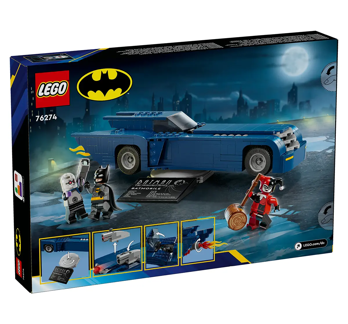 LEGO DC Batman: Batman With The Batmobile Vs. Harley Quinn & Mr. Freeze 76274 (435 Pieces)