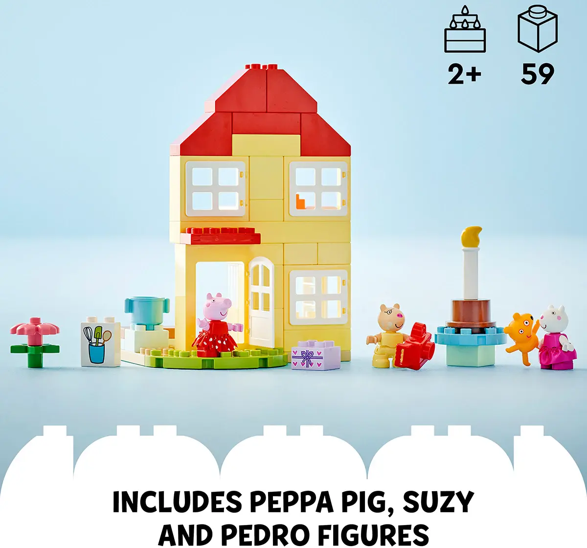 LEGO Duplo Peppa Pig Birthday House Playset 10433 (59 Pieces)