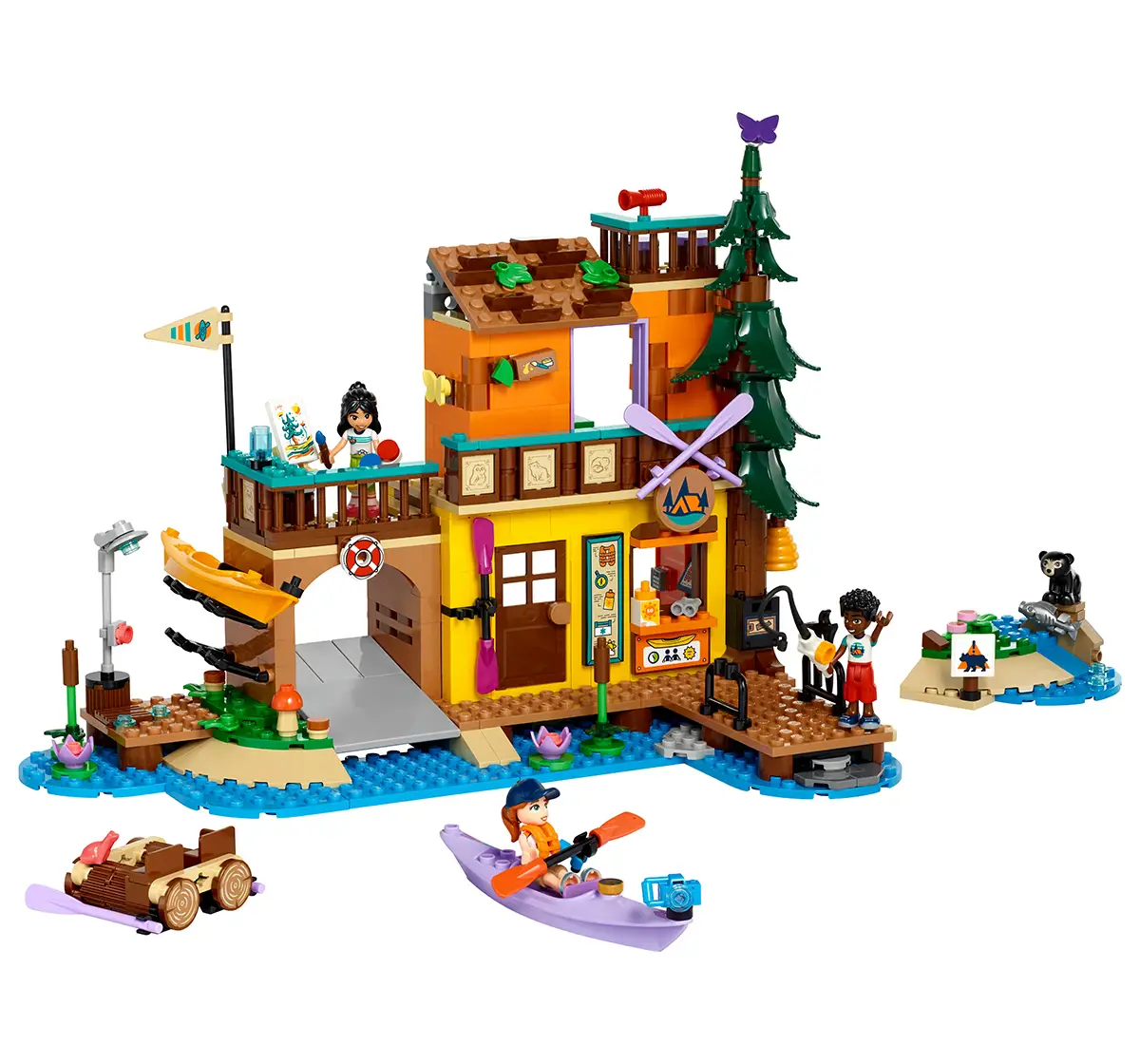 LEGO Friends Adventure Camp Water Sports Building Toy 42626 (628 Pieces)