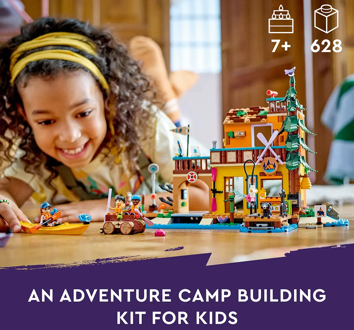 LEGO Friends Adventure Camp Water Sports Building Toy 42626 (628 Pieces)
