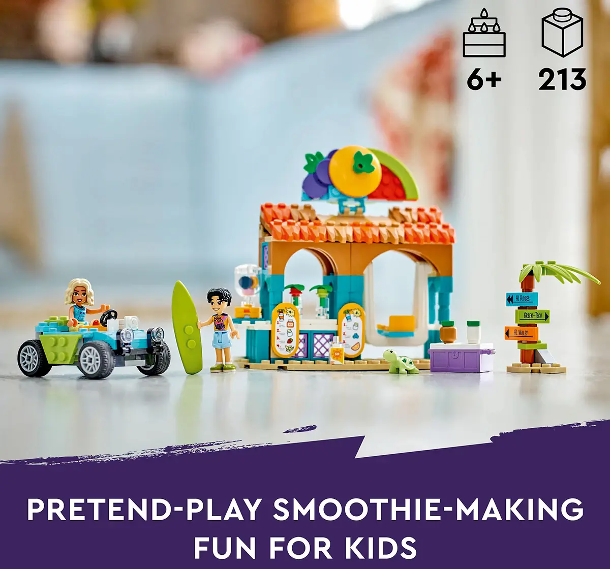 LEGO Friends Beach Smoothie Stand, Play Food Set 42625 (213 Pieces)