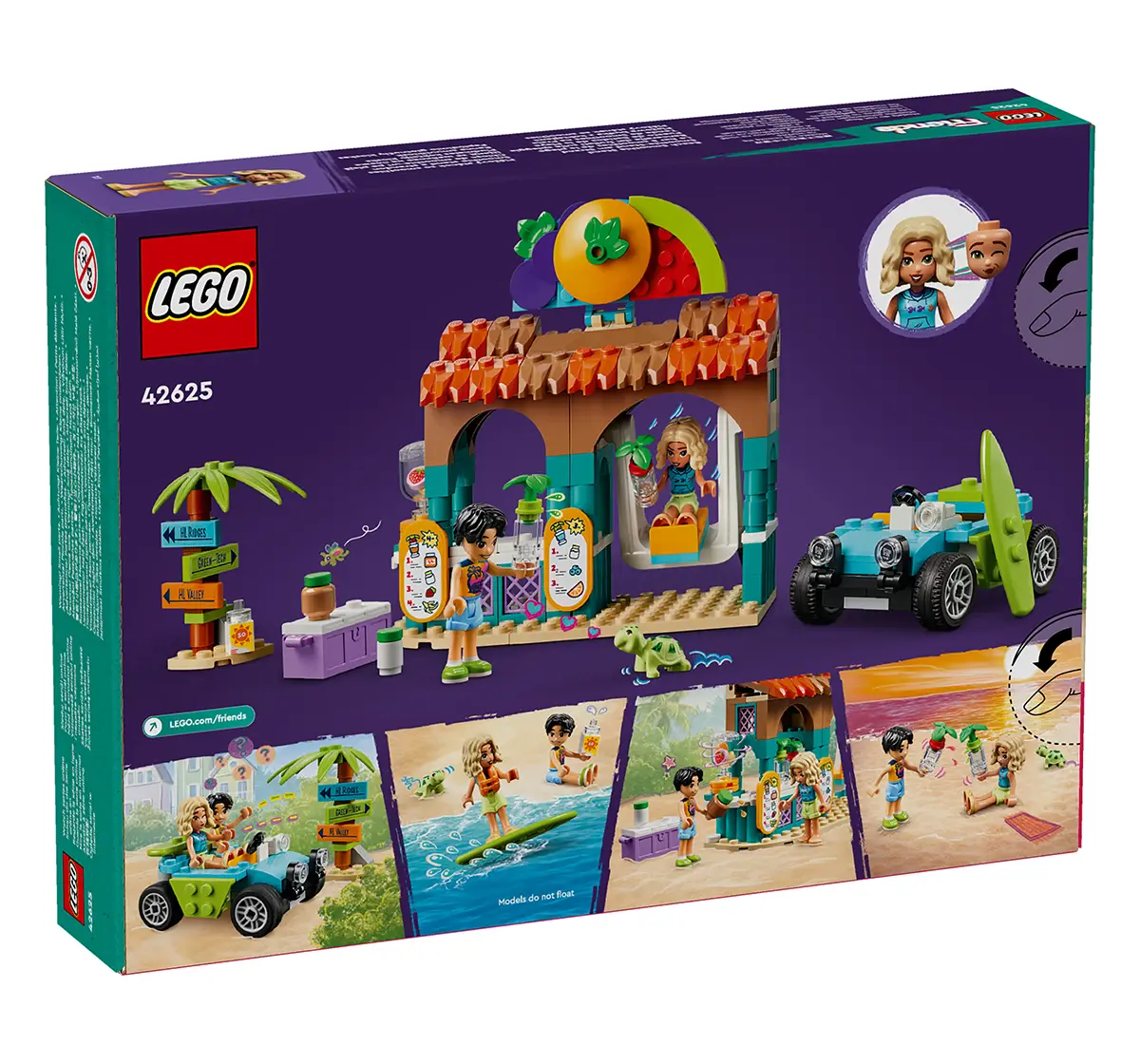 LEGO Friends Beach Smoothie Stand, Play Food Set 42625 (213 Pieces)