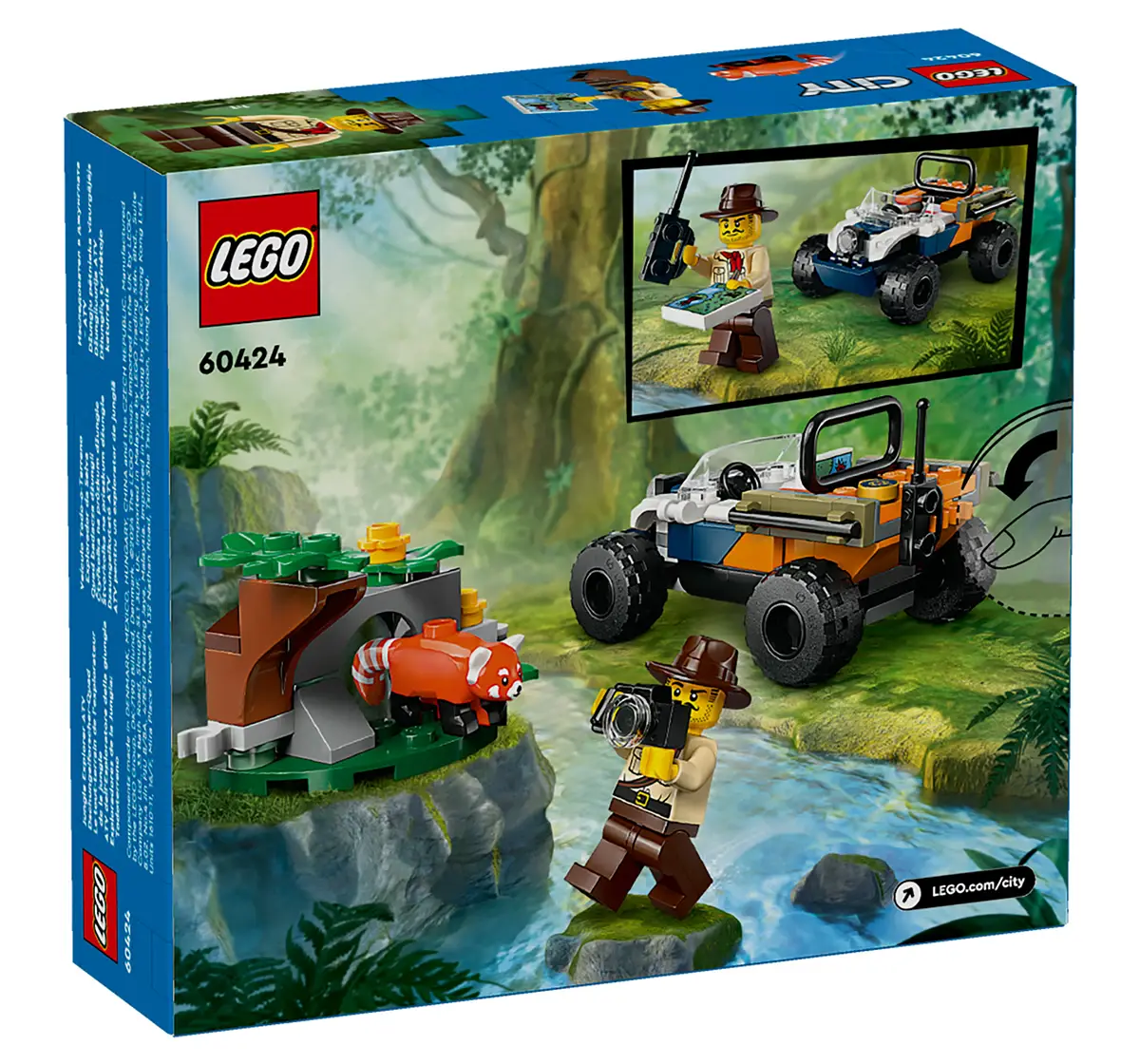 LEGO City Jungle Explorer Atv Red Panda Mission Se T 60424 (92 Pieces)