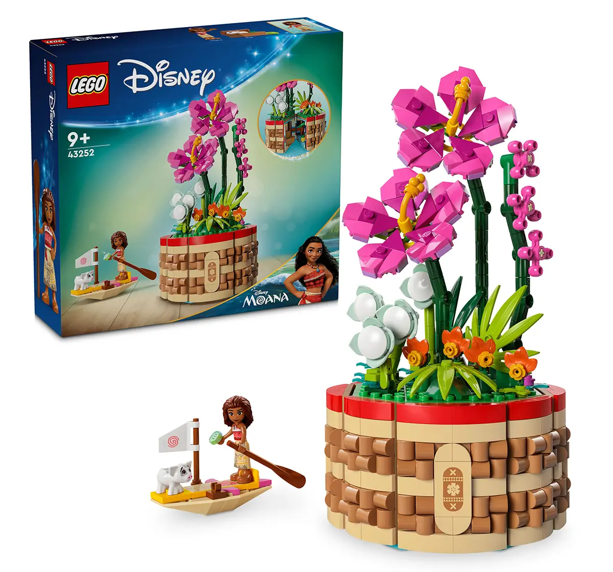 LEGO Disney Moana's Flowerpot Buildable Flower Toy 43252 (619 Pieces)