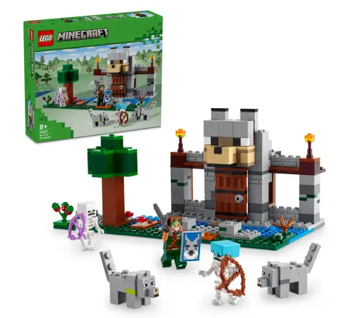 LEGO Minecraft The Wolf Stronghold Fortress Playset 21261 (312 Pieces)