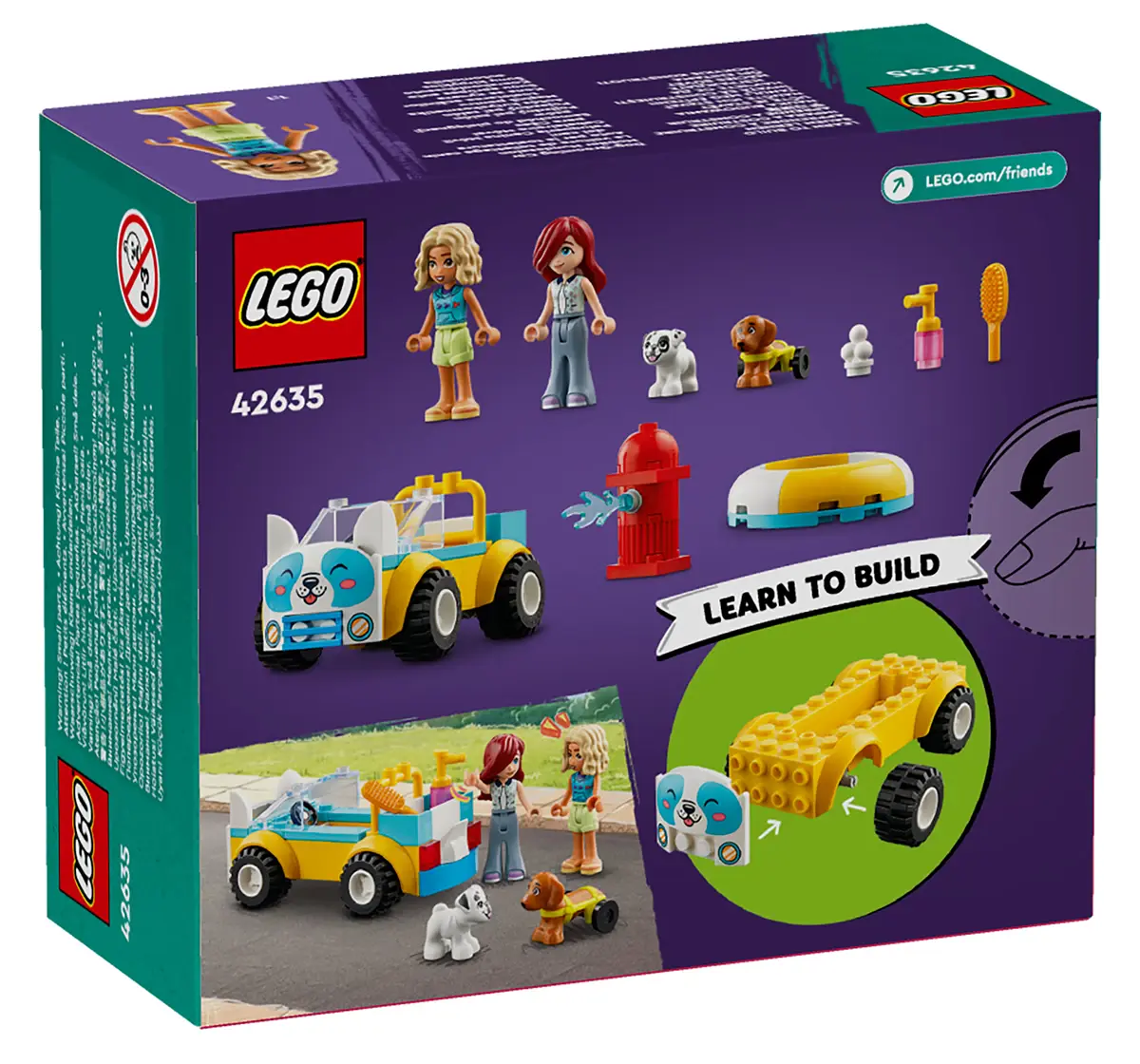 LEGO Friends Dog-Grooming Car, Vehicle Playset 42635 (60 Pieces)