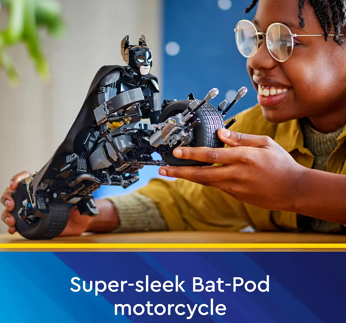 LEGO Dc Batman: Batman Construction Figure & The Bat-Pod Bike 76273 (713 Pieces)