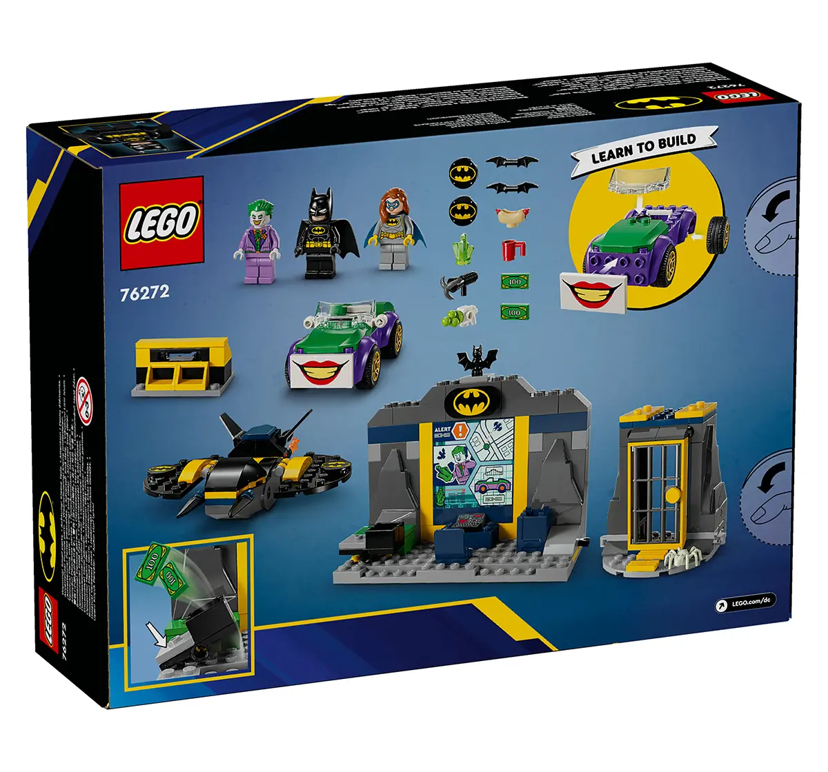 LEGO Dc Batman The Batcave With Batman, Batgirl & The Joker 76272 (184 Pieces)